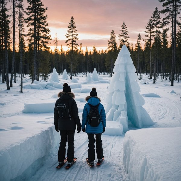Comment organiser des vacances en Laponie avec des ateliers de sculpture sur glace et des randonnées en raquettes?